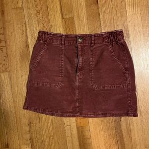 American Eagle Pink Corduroy Skirt